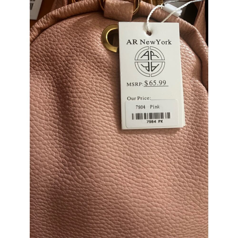 AR New York 7904- Convertible Backpack To Cross Body- Pink​ - Picture 2 of 2